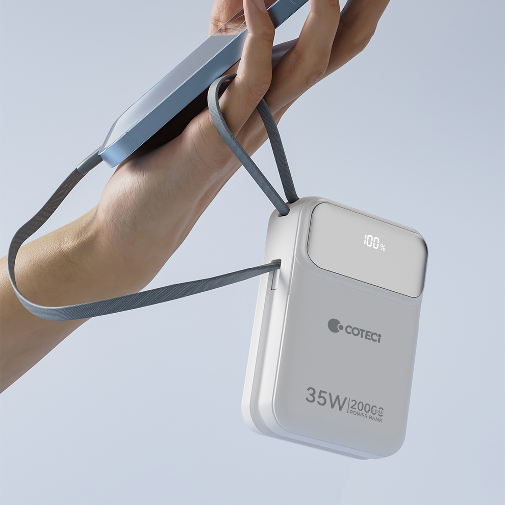 Power bank prenosiva baterija Coteci 35W iH-159 10000mAh crna - Image 6