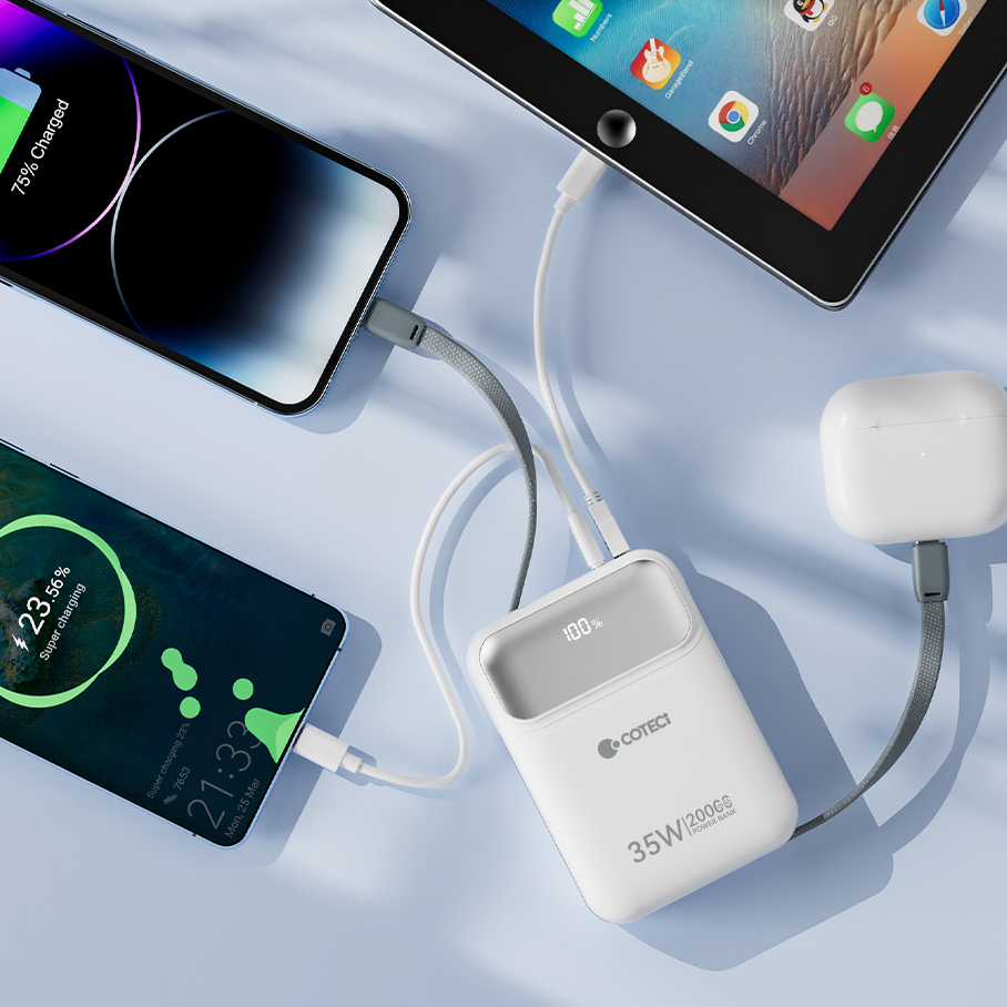 Power bank prenosiva baterija Coteci 35W iH-159 10000mAh crna - Image 7